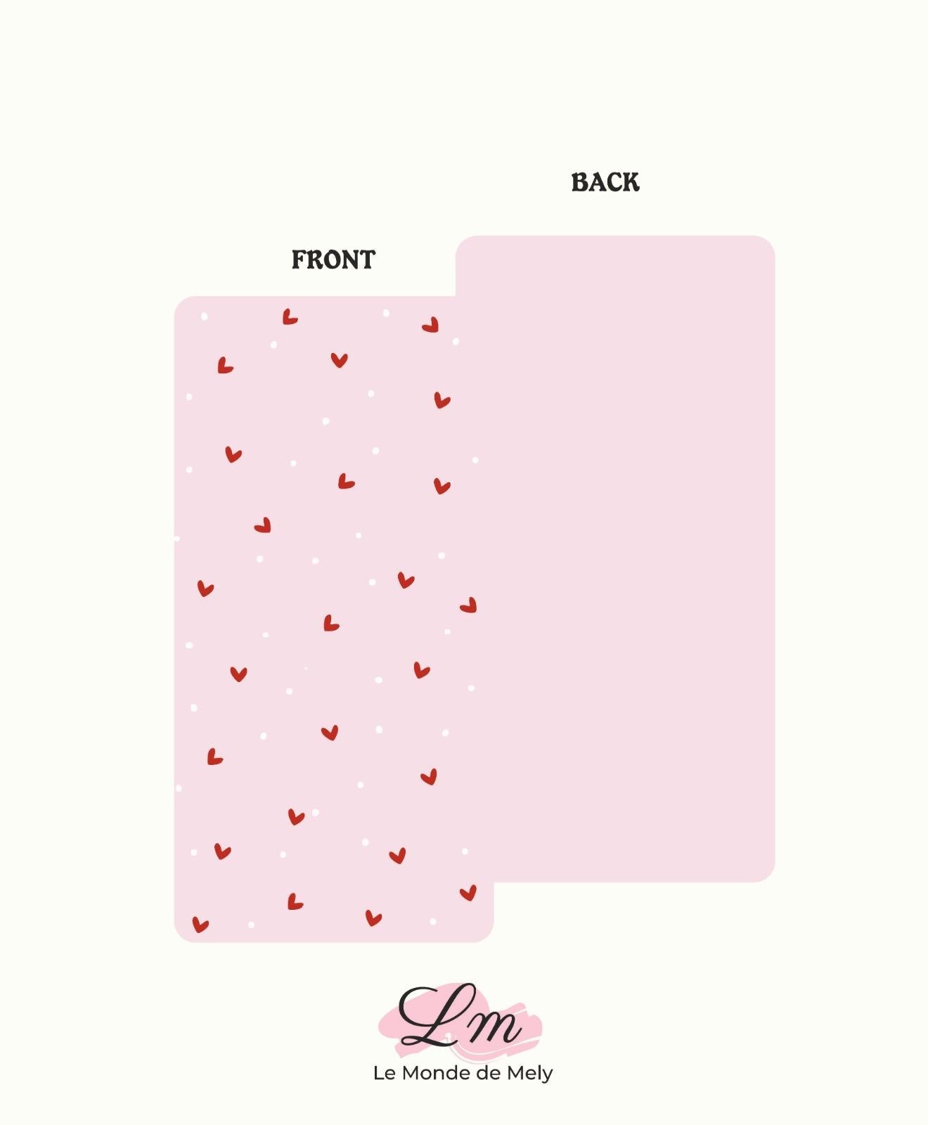 Carte Saint Valentin #21 - 10x20cm
