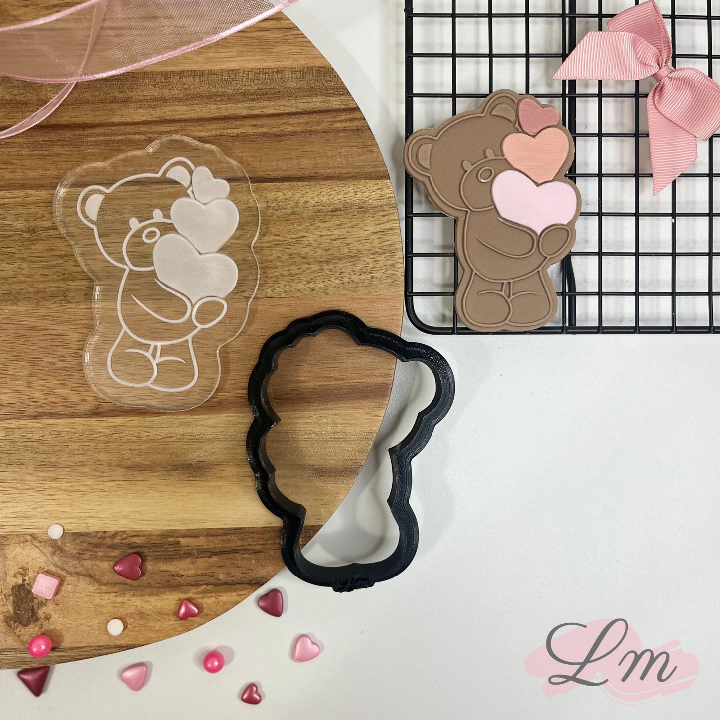 #009 - Teddy Bear Hearts