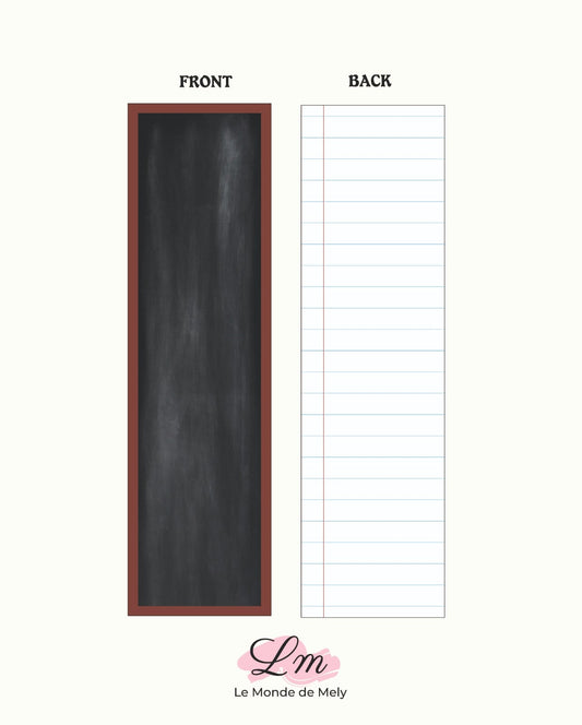 Cartes SCHOOL - Stick 7x25cm