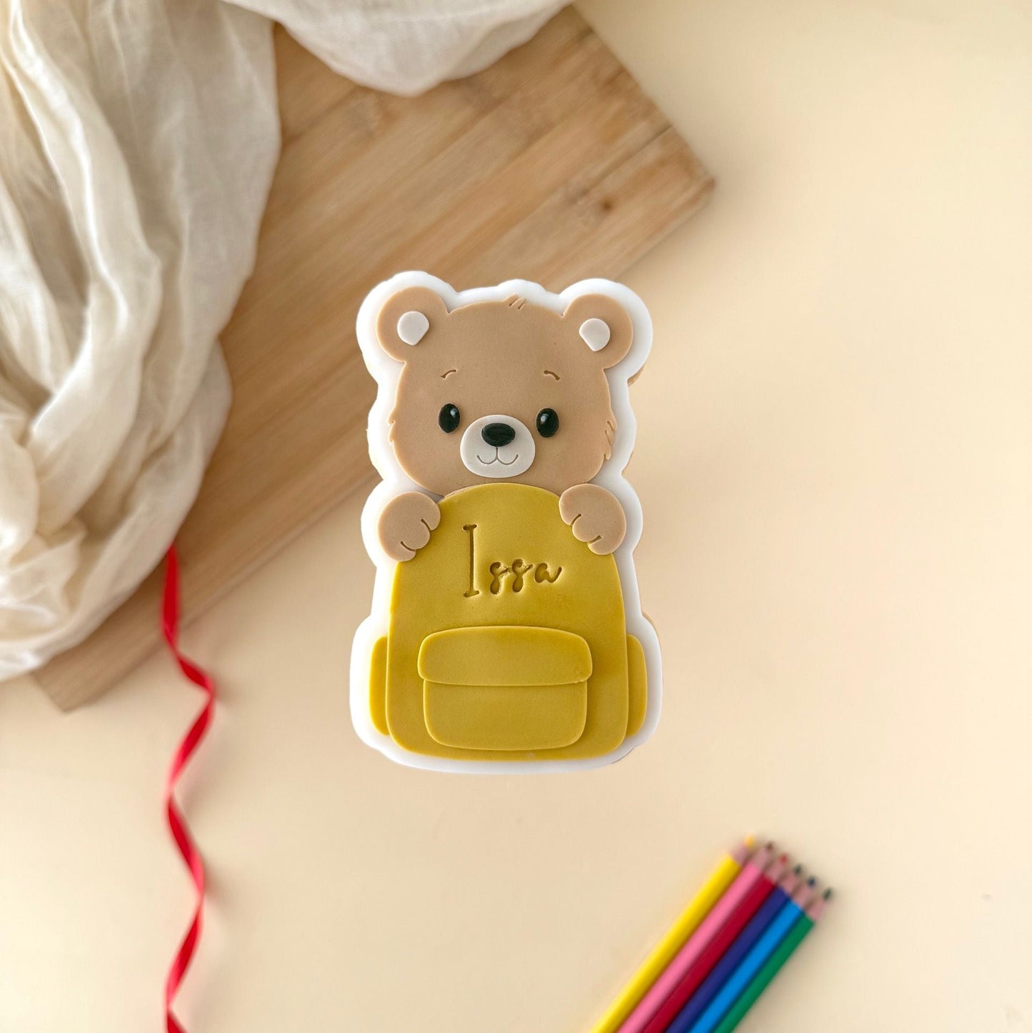 #75 - Ourson avec Sac à Dos - L