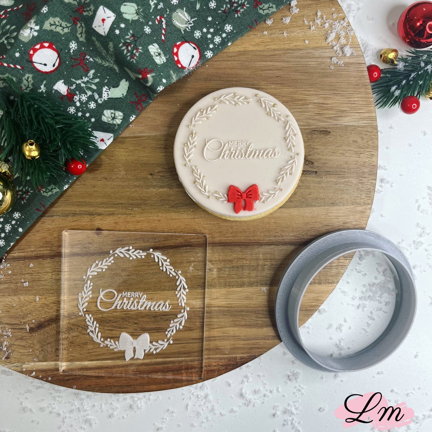 #007 - Merry Christmas Wreath