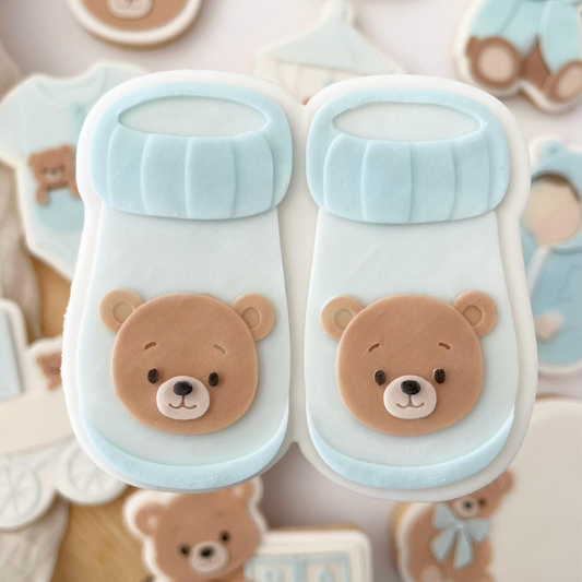 BABY #140 - Chaussons avec Ourson